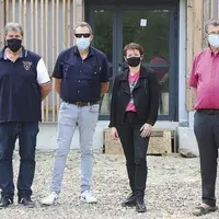 Lundi 7 juin, Aurélie Maillols, vice-présidente de la région Occitanie a visité le chantier du pôle agroalimentaire en construction à Saint-Julien-des