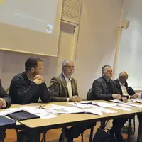 Stéphane Mazars, député et Vincent Alazard, conseiller départemental ont assisté aux travaux de l’Union Aubrac.