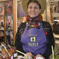 Hélène Dubois est venue avec une multitude de douceurs issues de son Fruitier des Cévennes.