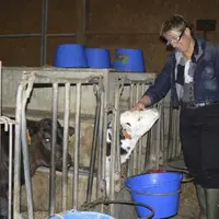 Florence Chedaleux, éleveuse à l'EARL des Bihannais. Agricultrice