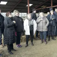 Christiane Lambert, aux côtés de Yannick Fialip et David Chauve, s’est prêtée au jeu des questions-réponses avec les agriculteurs.
