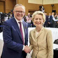 Anthony Albanese, le Premier ministre australien, et Ursula von der Leyen.