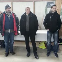 Baptiste Gatouillat, vice-président de JA France, Olivier Boulat, président de la FDSEA Lozère, Patrick Bénézit, secrétaire général adjoint de la FNSE