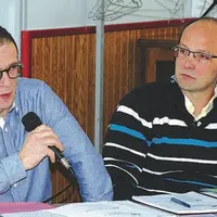 Le président Frédérik Lacombe (à gauche) et le vice-président Antoine Stouff.