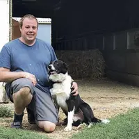 Patrick Carly et Haro participeront dimanche 30 juillet au concours interdépartemental de chien de troupeau.