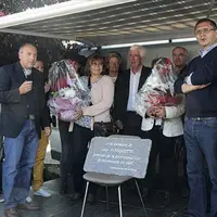 Pour la 50e édition de la foire, les membres de l’association ont fait graver une plaque en l’honneur de Guy Rouquette, l’instigateur de la foire.