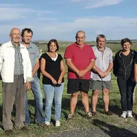 Les membres de l’association Paroles Gabales sur le site de la fête des pâturages 2017.