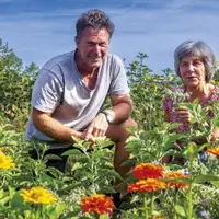 À Fellering, dans le Haut-Rhin, Fabienne et Paul Saur ont fait le pari audacieux de proposer des bouquets « à croquer » composés d'aromates et de fleu