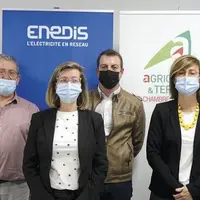 À la suite de la conférence de presse du 26 avril sur le photovoltaïque en agriculture, la chambre d'agriculture et Enedis, en partenariat, ont organi