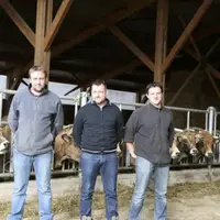 De gauche à droite, Mathieu et Guillaume Rodier, Adrien Sartre.