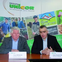 Yves Bioulac, directeur général et Jean-Claude Virenque, président d'Unicor.