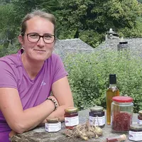 Vendus principalement à la ferme, les produits à base de safran cévenol de Sandrine Leitao répandent désormais leur parfum à la boutique de Cévennes i