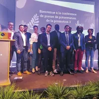 Les dix nouvelles start-up ont pris possession des lieux en présence des dirigeants du Crédit agricole Centre France.