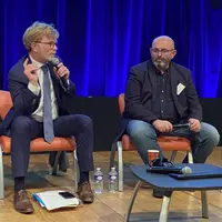 Marc Fesneau et Bruno Dufayet en plein débat