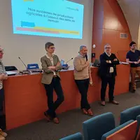 Le président, Thierry Bouchet et le directeur du pôle Conseil Agri, Fabrice Bouquet, ont ouvert le café-conférence avec les 3 intervenants.