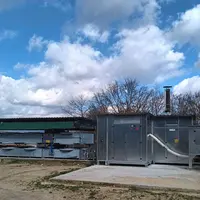 séchoir à bottes rondes sans bottes chaudière plaquettes