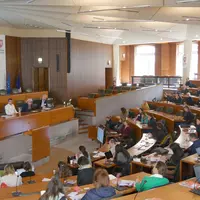 Hémicycle du Conseil régional de Nouvelle-Aquitaine.