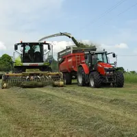 Chantier d'ensilage