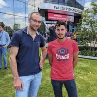David Domenichini, membre du bureau JA 48 et Pierre Trébuchon
