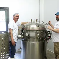 Guillaume André, responsable du pôle de formation agroalimentaire, et Grégory Boulard, directeur de l’atelier