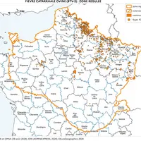 Carte de la zone régulée FCO-3 au 12 septembre 2024.