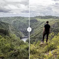 Le Belvédère de Mels-sur-la-Truyère, photographié en 2021, puis en 2024.