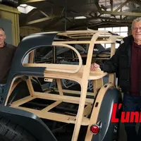 L'arrière de la voiture avec Loïc Chaliers et Francis Philibert.