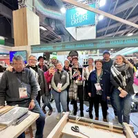 photo de groupe sur le stand de la Creuse au SIA 2024