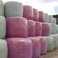 Des balles enrubannées de rose