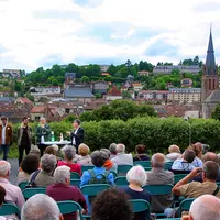 vue sur Aurillac, dans le Cantal, depuis une ancienne friche Engie.