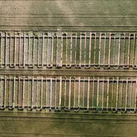 Vue de drone de la plateforme ACM installée à Vernassal.