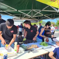 Les Jeunes agriculteurs de Loudes pour leur première Pause Fermière le 5 juillet 2025.