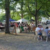 Vue générale sur le marché de Producteurs de la FDSEA dela Cfreuse à Courtille (Guéret) le 16 juillet 2025