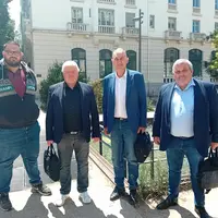 Jocelyn Dubost (JA), Jean-Luc Perrin (FRSEA), Michel Joux (CA AuRA) et Stéphane Joandel (FRSEA).