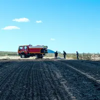 à Saint-Paulien, le feu a détruit une parcelle entière de culture.