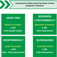 dates des réunions
