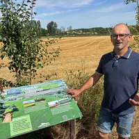 Jérôme Farjaud a mis en place un sentier de randonnée sur son exploitation.