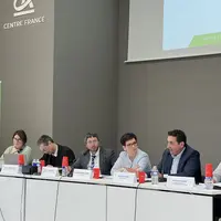 Line Dauphin (directrice service élevage Chambre d’agriculture Creuse), Francis Haberstock (directeur Chambre d’agriculture Creuse), Pascal Lerousseau