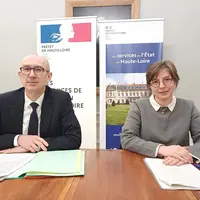 Le Préfet de Haute-Loire, Yvan Cordier, et la directrice de la DDETSPP, Carole Souvignet ont fait un point sur la DNC.