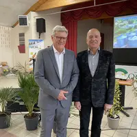 Yves Courrier, directeur de COOPACA, et Louis Bodin, ingénieur, prévisionniste et météorologue.