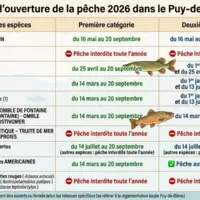 Source Fédération Départementale de la Pêche du Puy-de-Dôme.