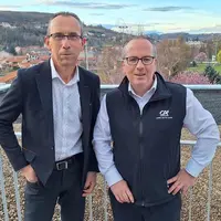 Christophe Chavot, président du Crédit Agricole Loire Haute-Loire et Alexandre Boucher, responsable du Marché Agricole. Il manque sur la photo Gaëlle