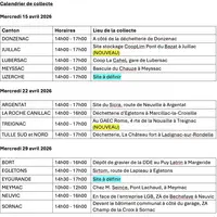 calendrier des collectes