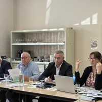 De gauche à droite : Jean-Luc Perrin, Patrick Bénézit, Yannick Failip et Léa Geneix.