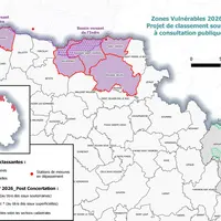 Projet de classement en zone vulnérable soumis à consultation publique jusqu'au 12 juin 2026 pour la Creuse.