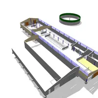 Les plans du projet réalisés en 3D pour faciliter la projection des éleveurs dans leur futur bâtiment.