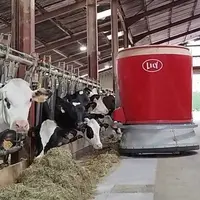 Le robot d'alimentation distribue la ration plusieurs fois par jour contre deux fois auparavant.