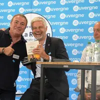 Fabien Onteniente aux côtés de Laurent Wauquiez et d'Arnaud Bennet.