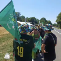la FDSEA de Corrèze présente au Tour de France