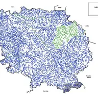 carte des catégories de cours d'eau en Creuse